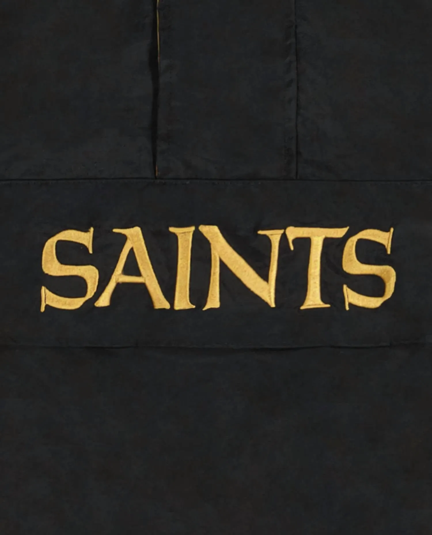 Men's New Orleans Saints Pullover Half-Zip Impact Jacket In Black