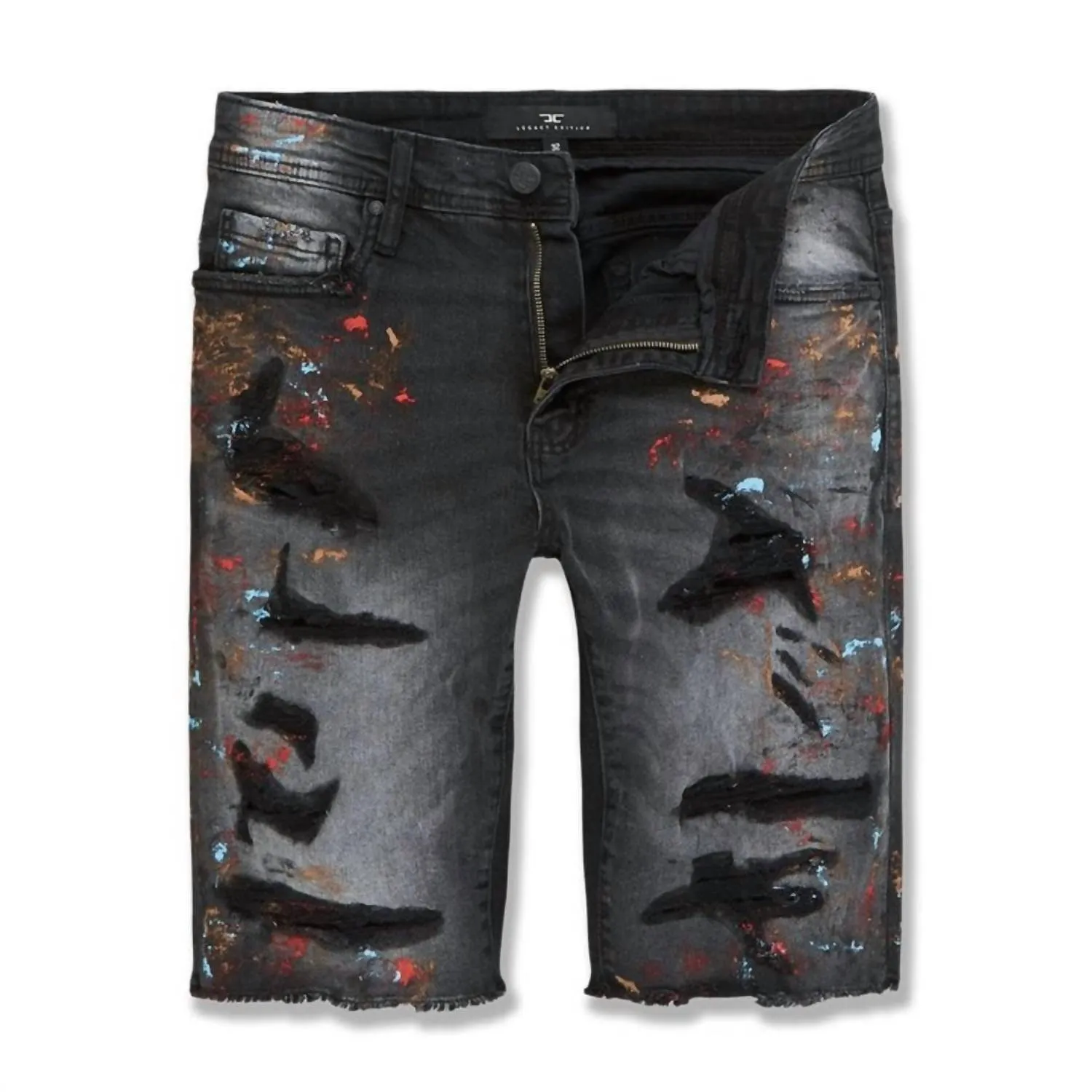 Men's Vengeance Denim Short In Industrial Black