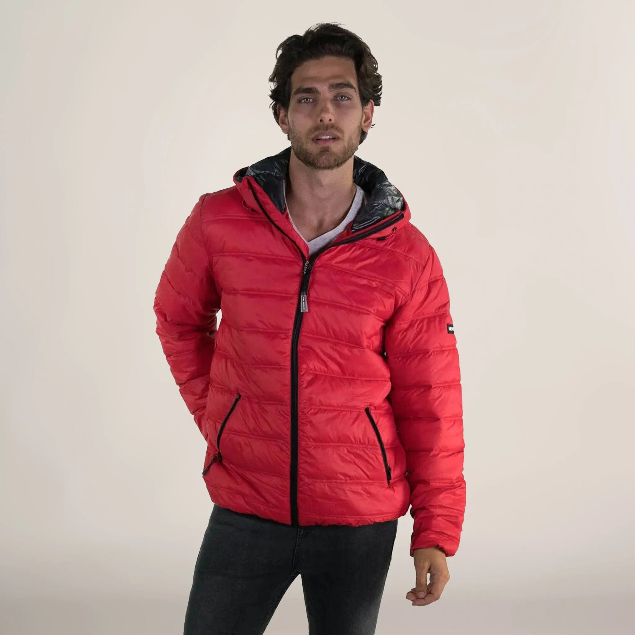 Men's Zip Front Puffer Jacket