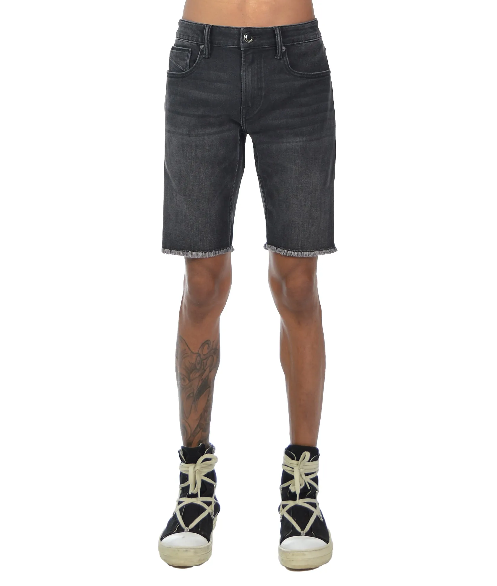 Mero Slim Short Stretch In Black