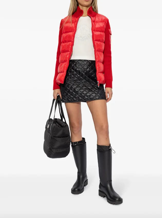 Moncler padded wool cardigan