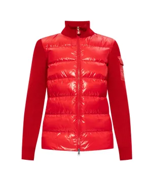Moncler padded wool cardigan