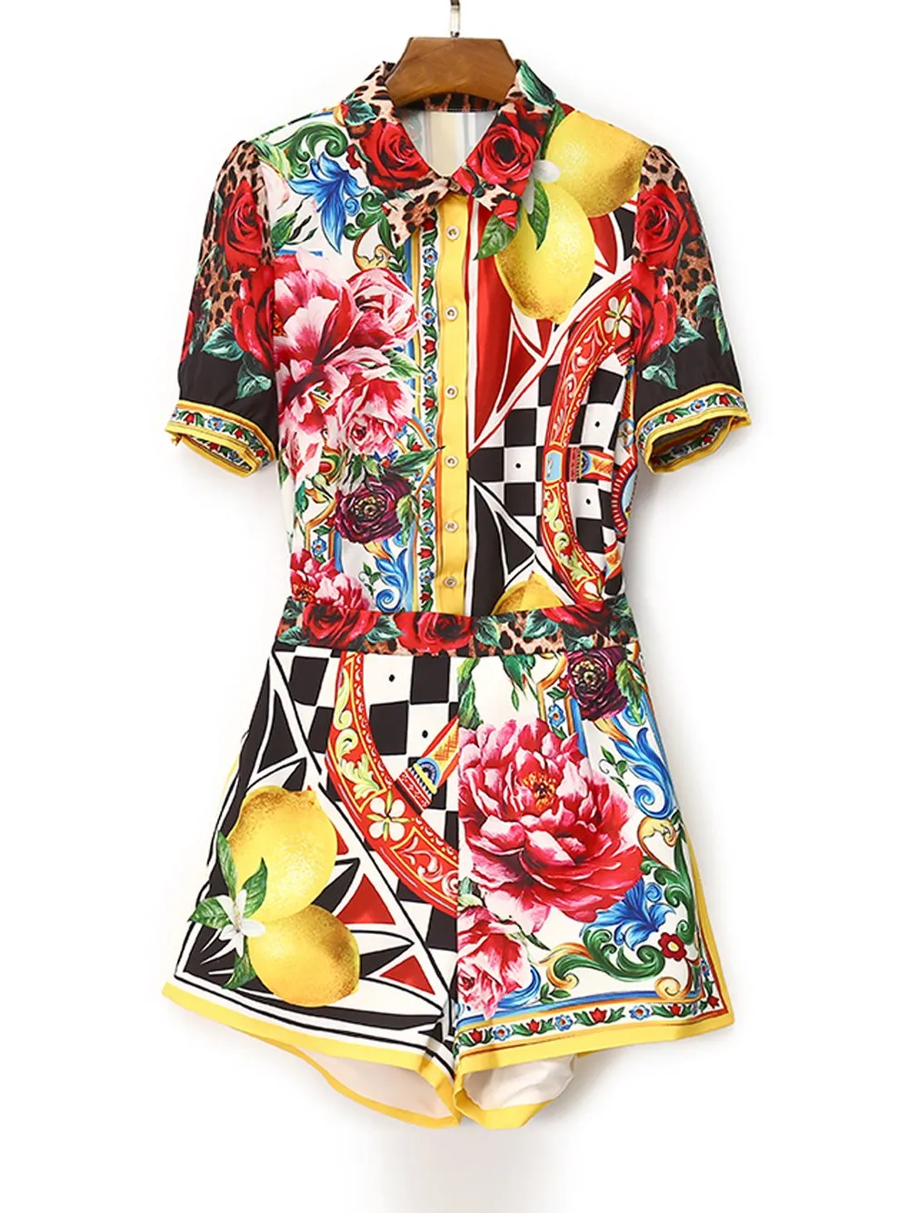 NADETTE Blouse & Shorts Set