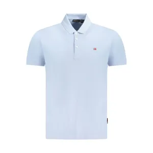 Napapijri blue Cotton Men Polo Men's Shirt