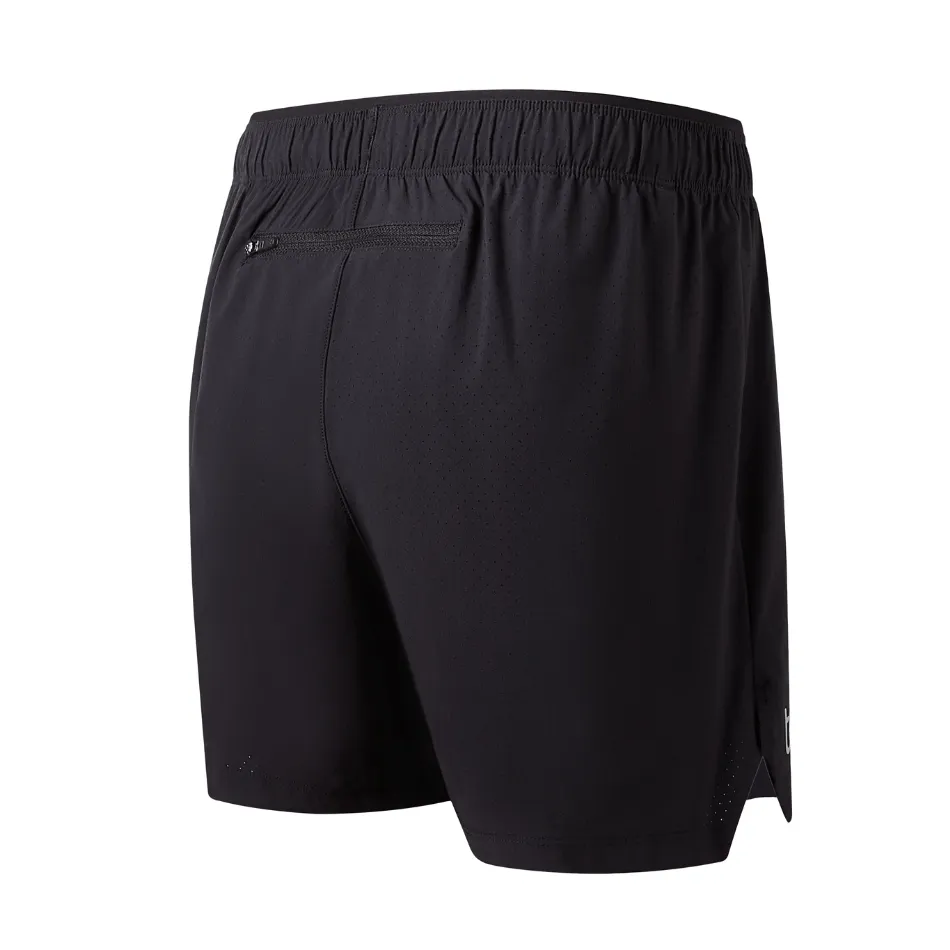 New Balance Men's 5" London Edition Graphic RC Running Short in Black SS25