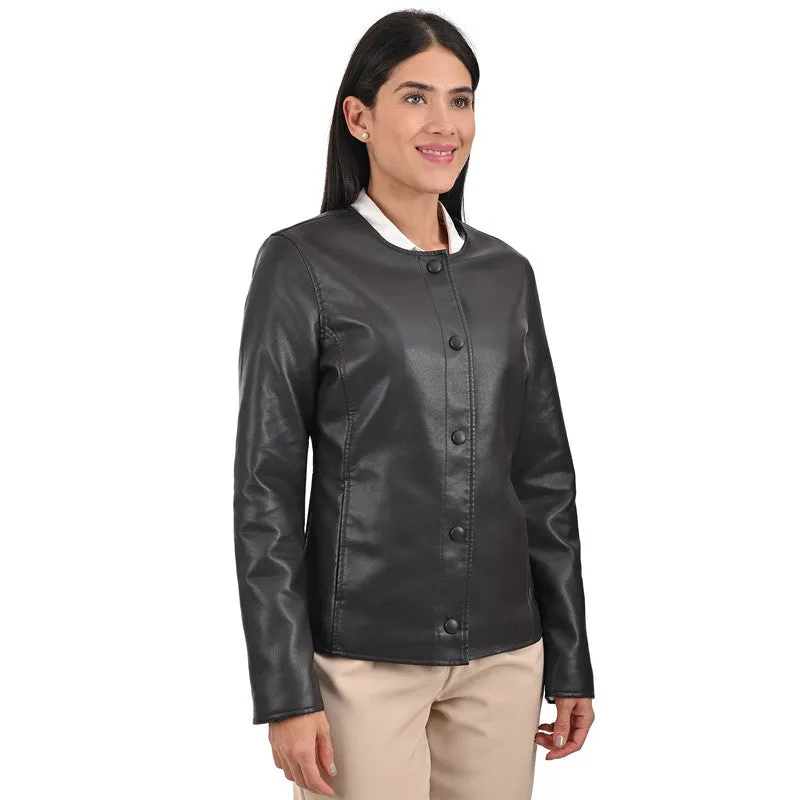 Nine West Women's Chic No-Collar Jacket