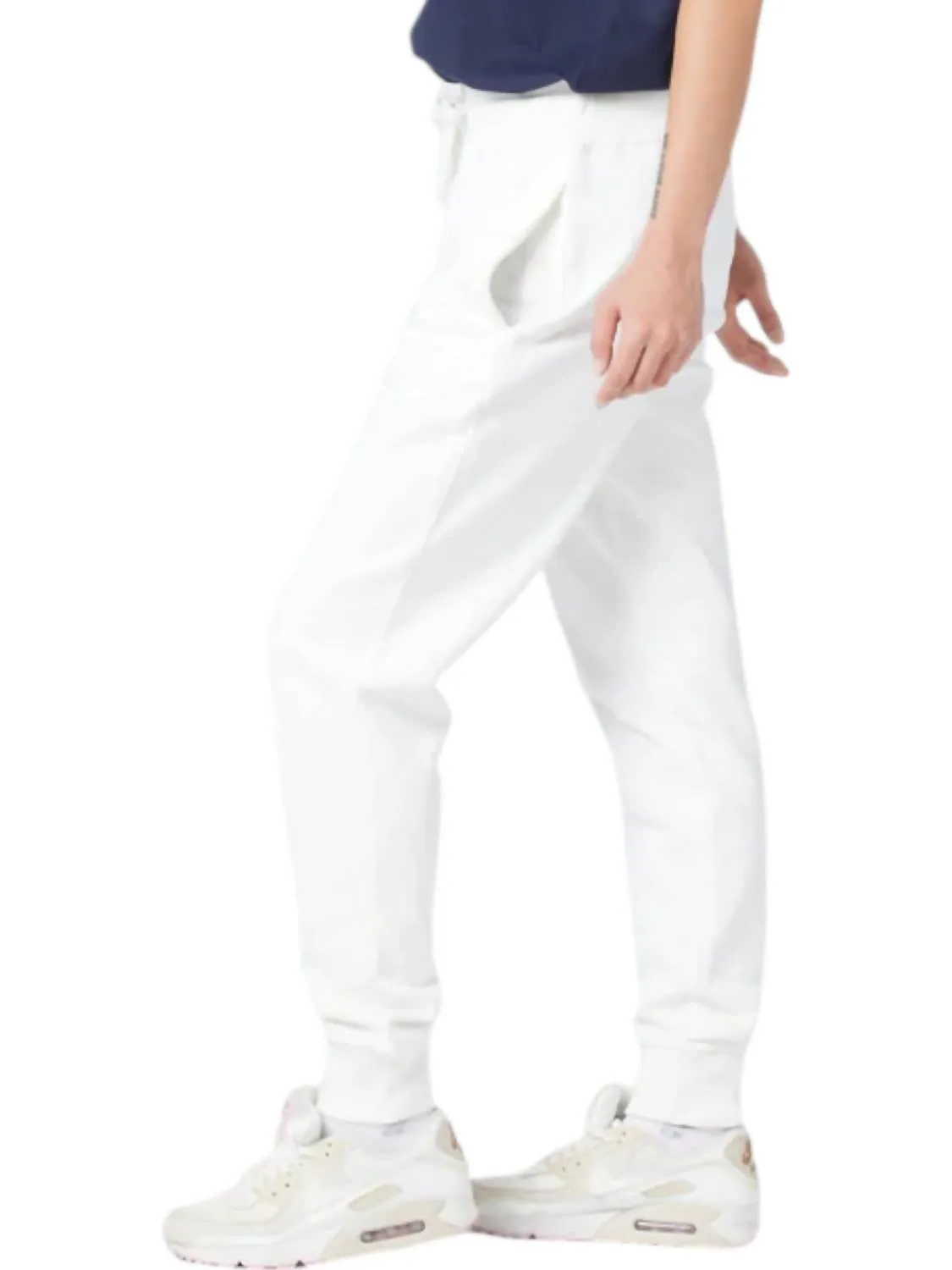 Organic Cotton Sweatpants In White