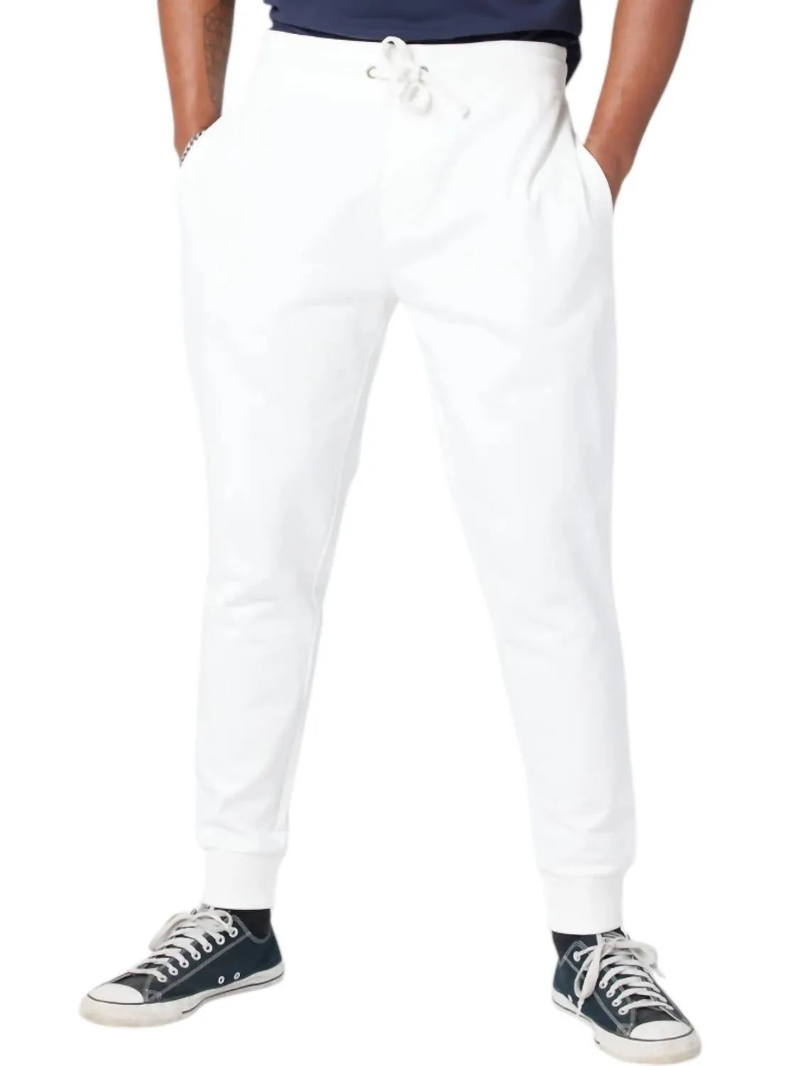 Organic Cotton Sweatpants In White