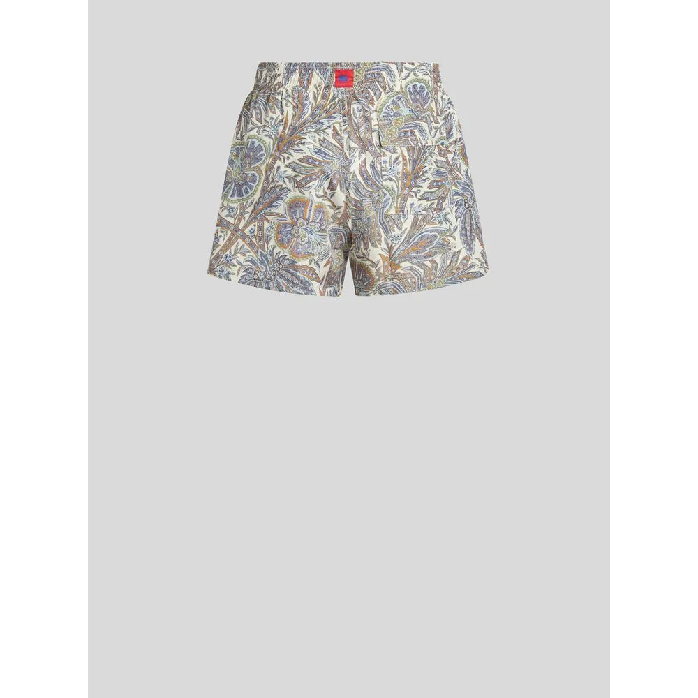 PAISLEY FOLIAGE DESIGN SWIM SHORTS