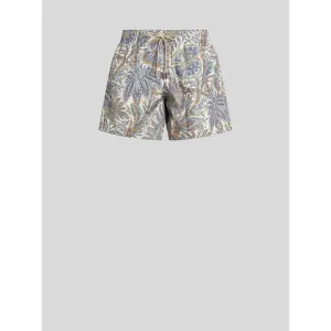 PAISLEY FOLIAGE DESIGN SWIM SHORTS