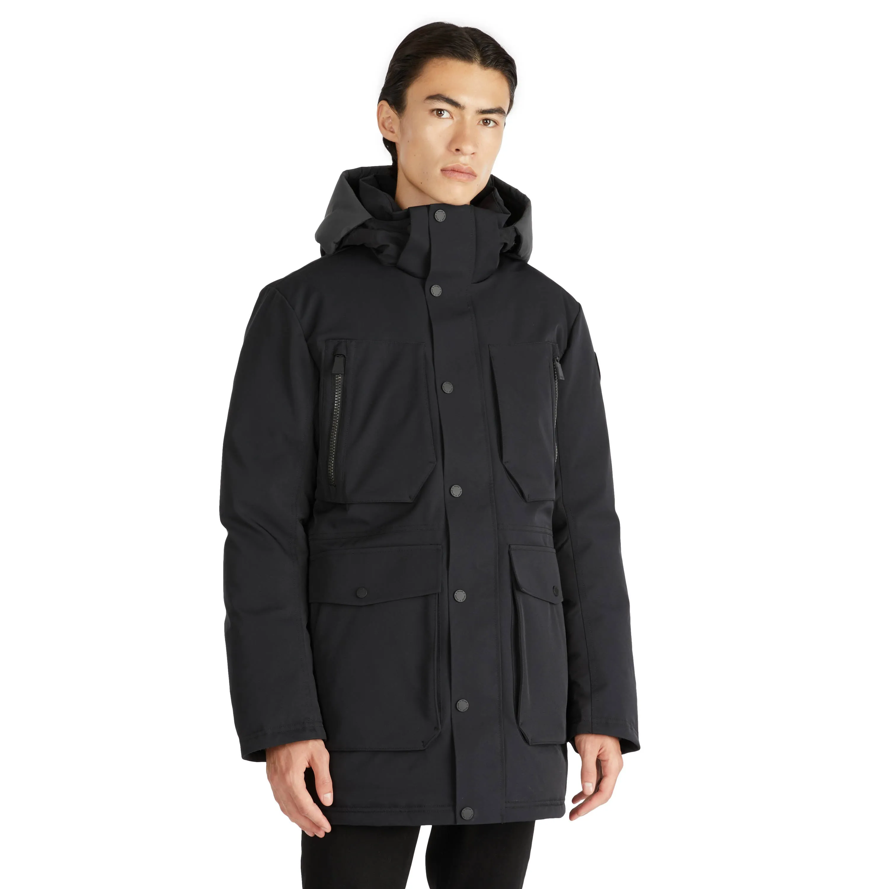 Pajar Men's Karsten Mid Length Parka with Detachable Hood