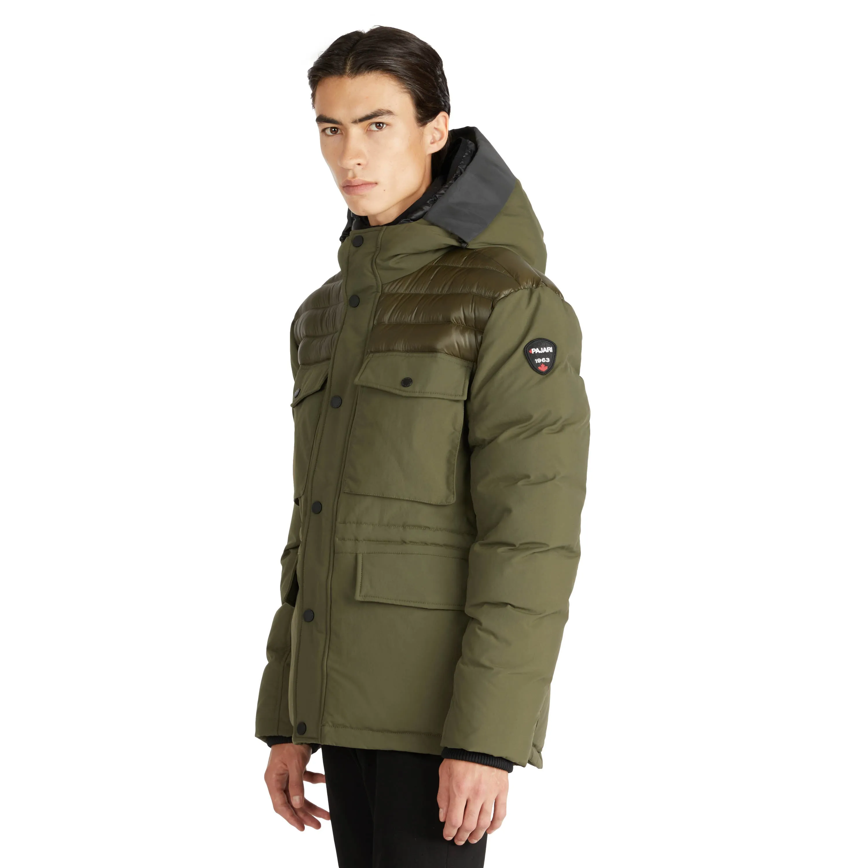 Pajar Men's Mikkel Mixed Media Parka with Detachable Inner Hood