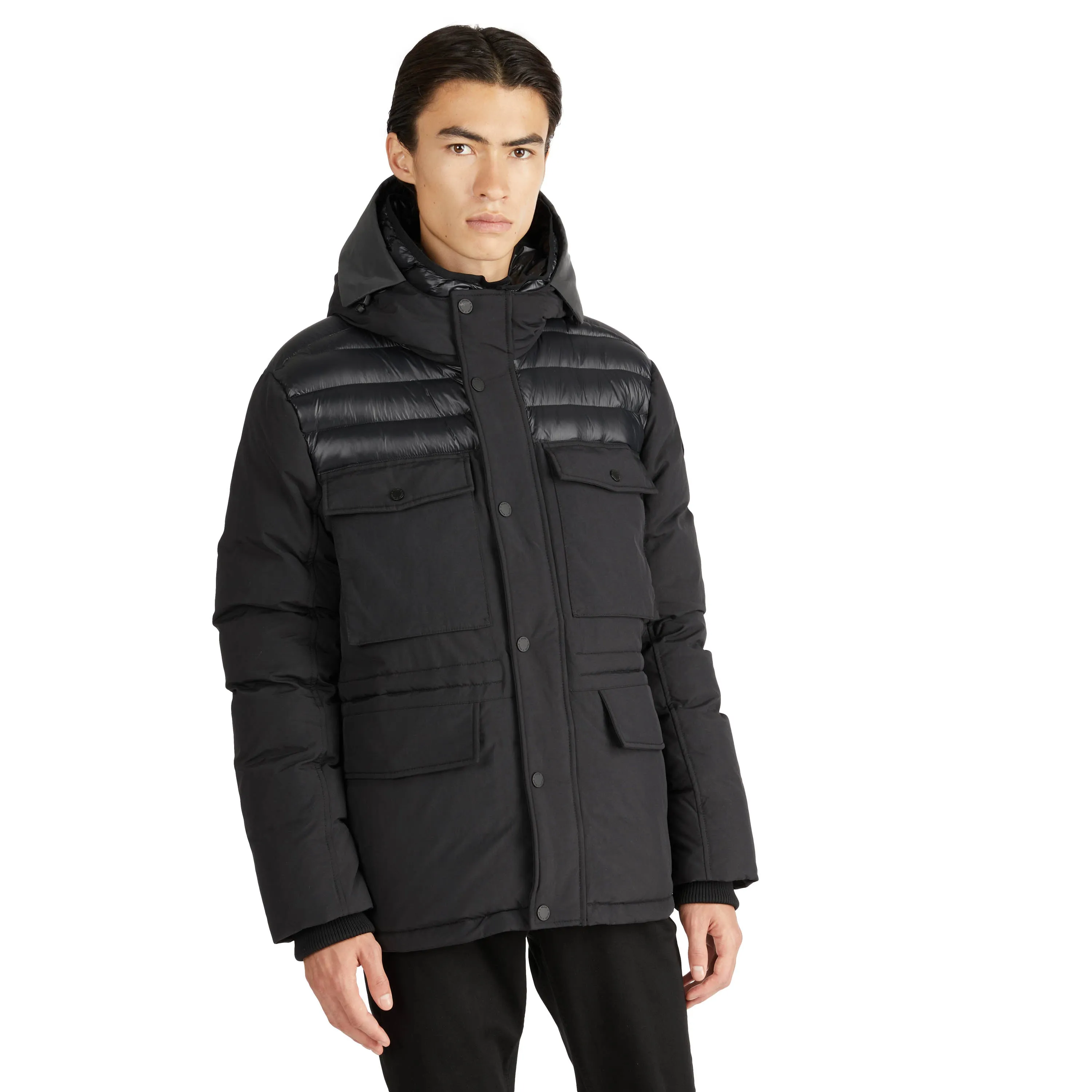 Pajar Men's Mikkel Mixed Media Parka with Detachable Inner Hood