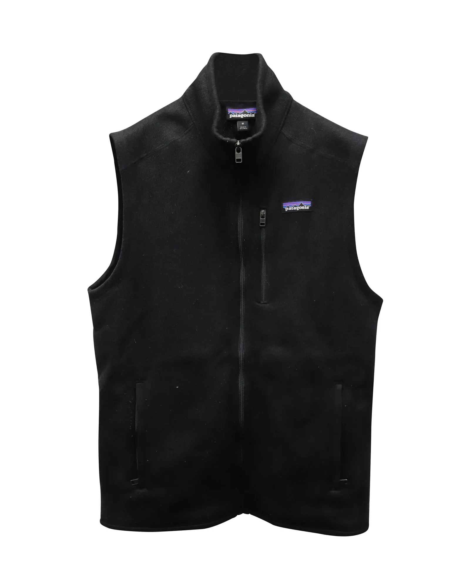 Patagonia Retro Pile Zip Vest in Black Polyester
