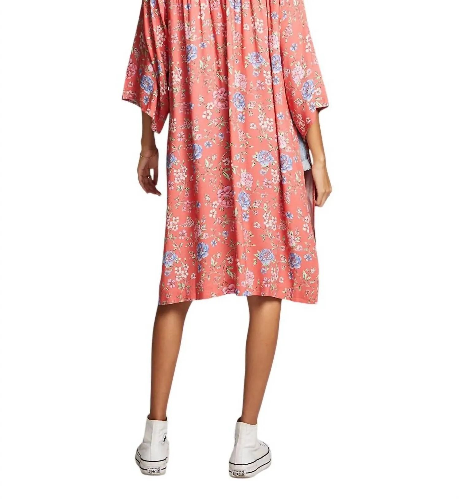 Polly Kimono In Poppy