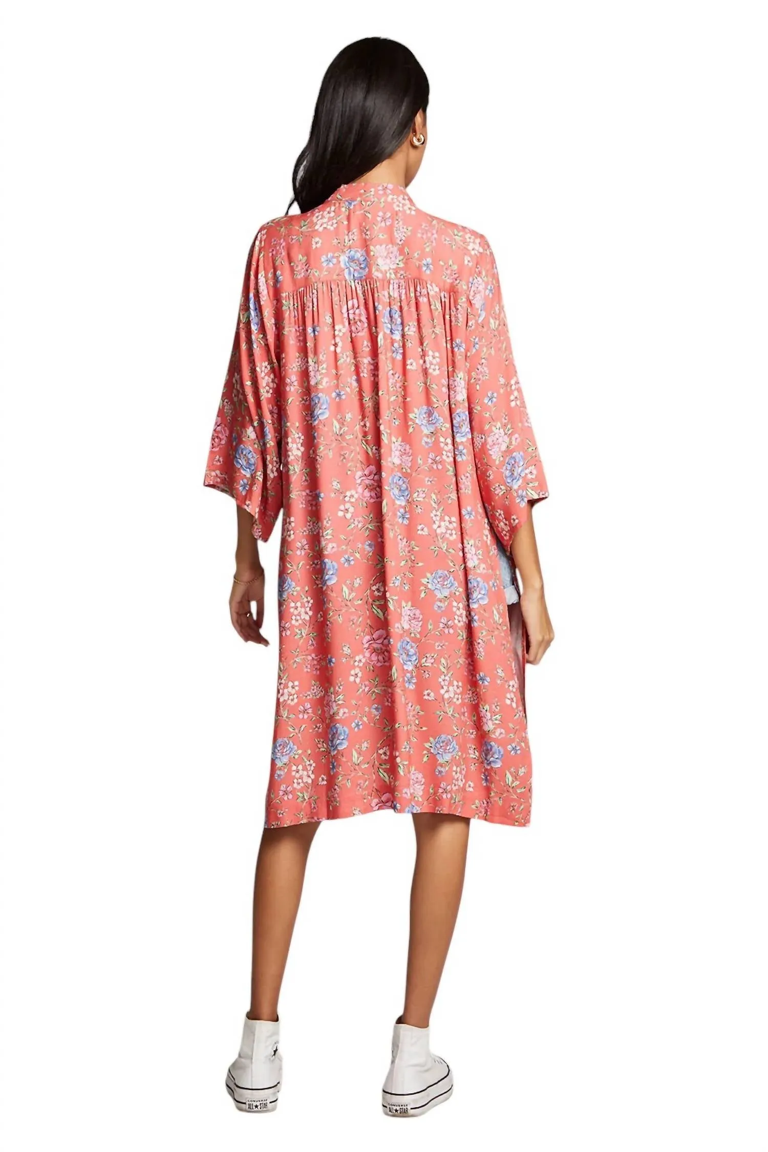 Polly Kimono In Poppy