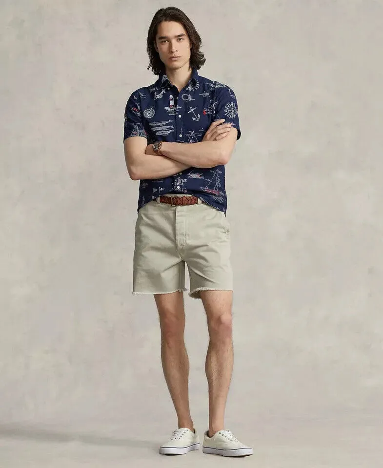 Polo Ralph Lauren Chino Shorts Men's 6" Burroughs Relaxed Fit Khaki Beige MXX147