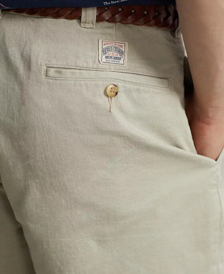 Polo Ralph Lauren Chino Shorts Men's 6" Burroughs Relaxed Fit Khaki Beige MXX147