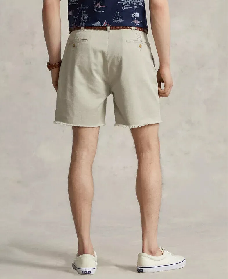 Polo Ralph Lauren Chino Shorts Men's 6" Burroughs Relaxed Fit Khaki Beige MXX147