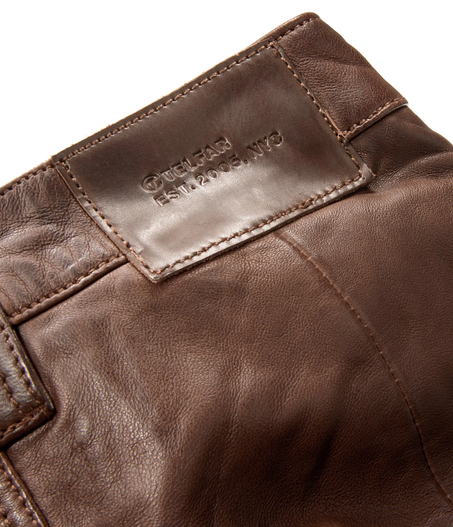 Poom Poom Leather Shorts