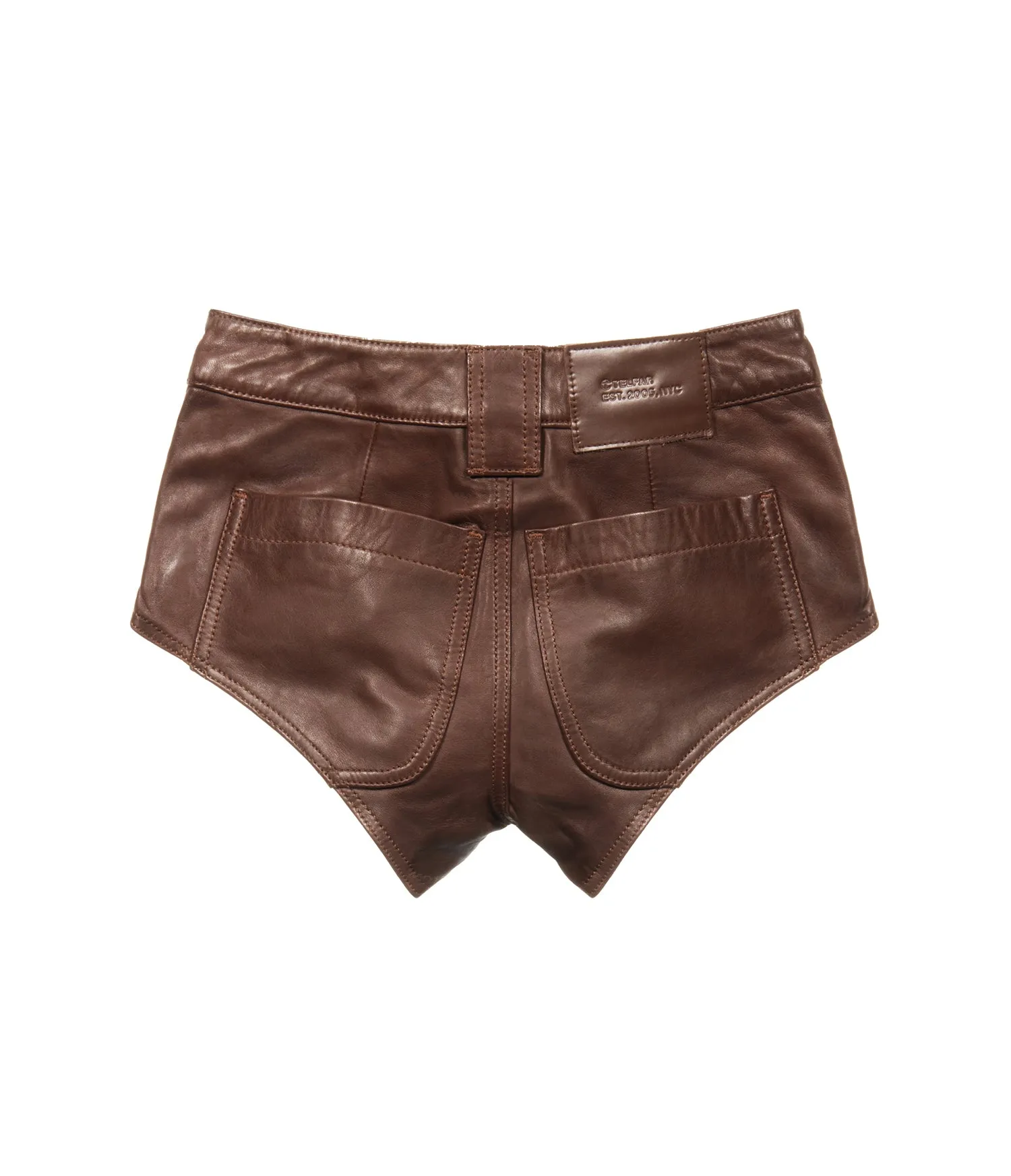 Poom Poom Leather Shorts