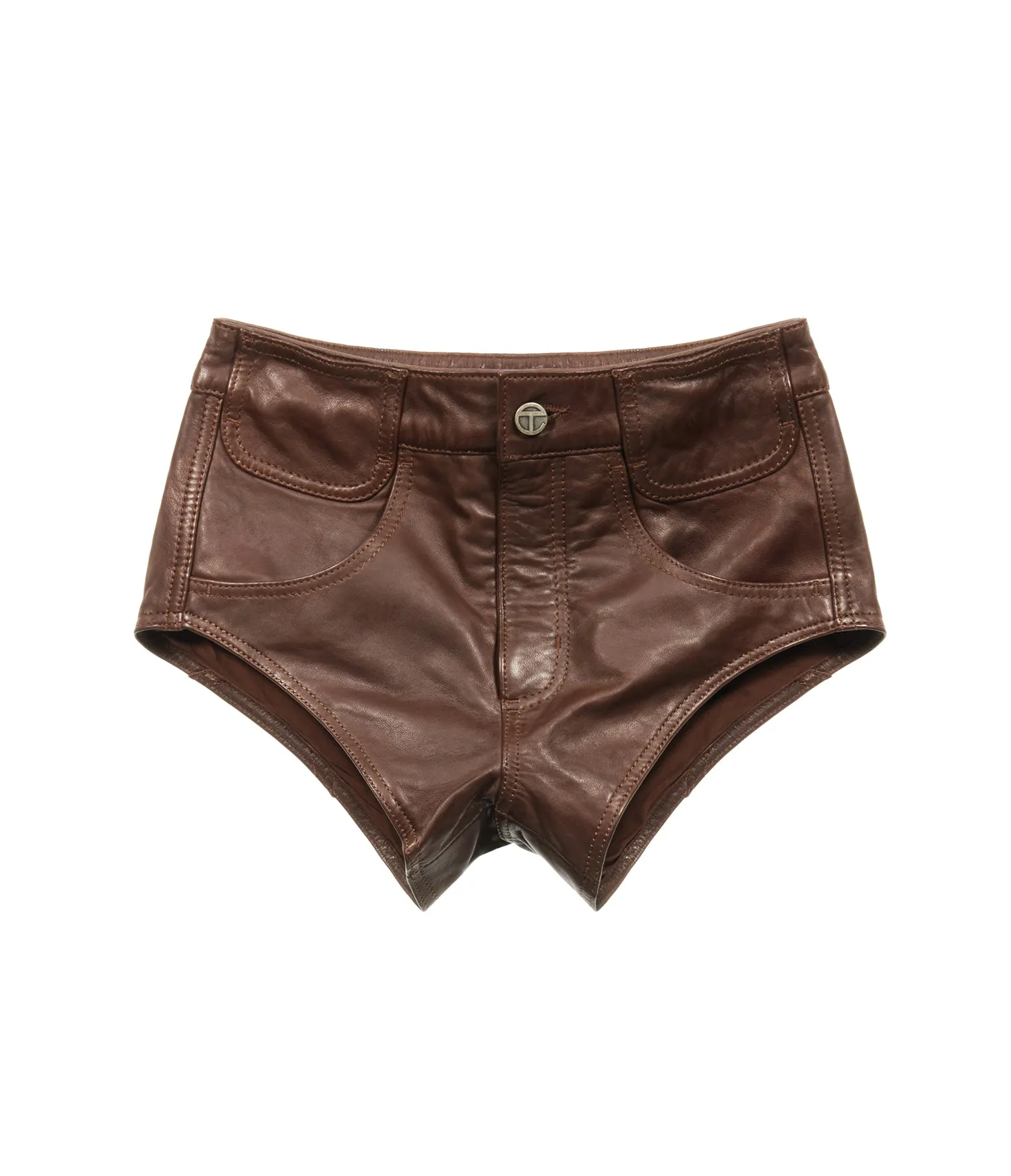 Poom Poom Leather Shorts