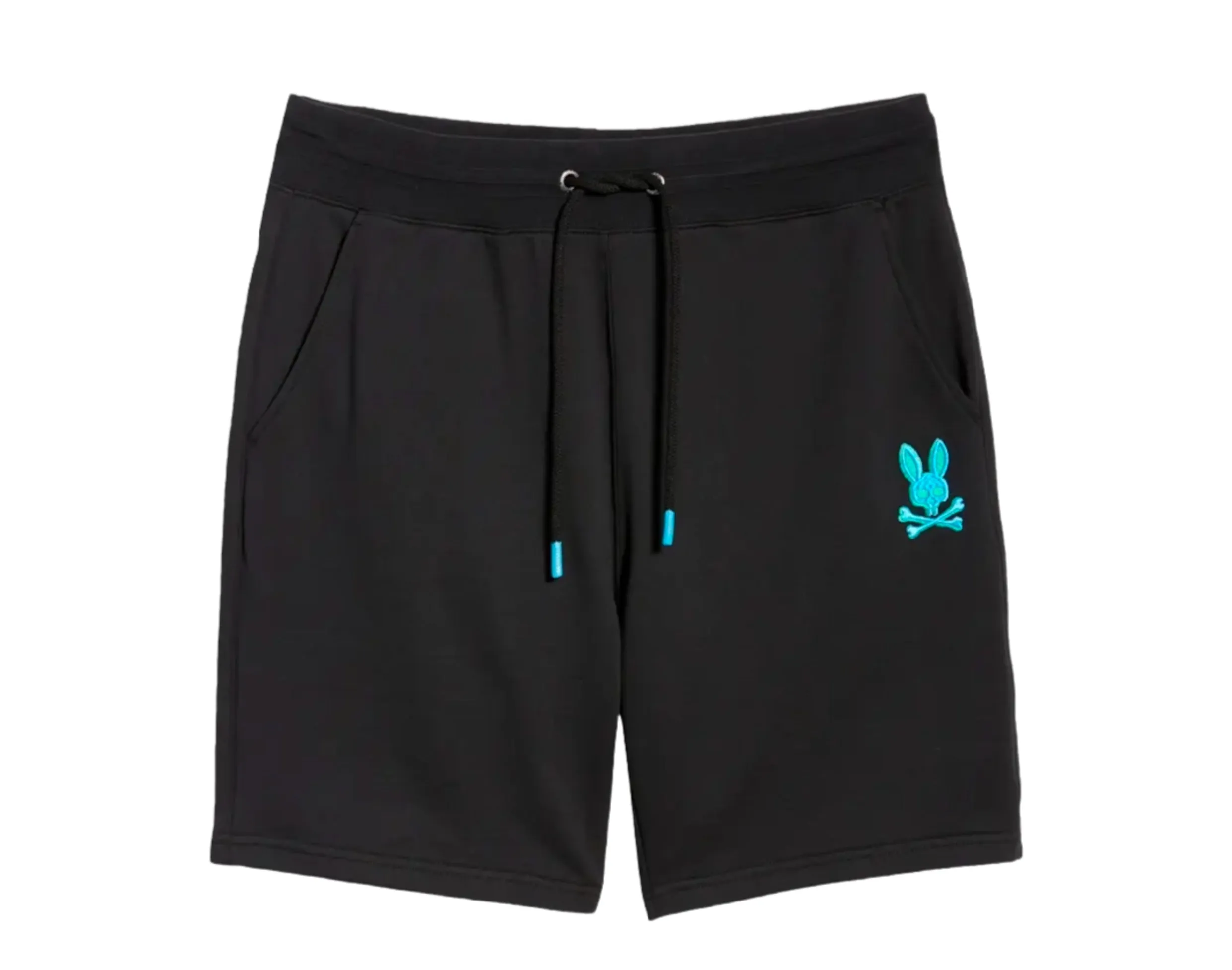 Psycho Bunny Bennett Black Men's Sweat Shorts B6R439R1FT-BLK