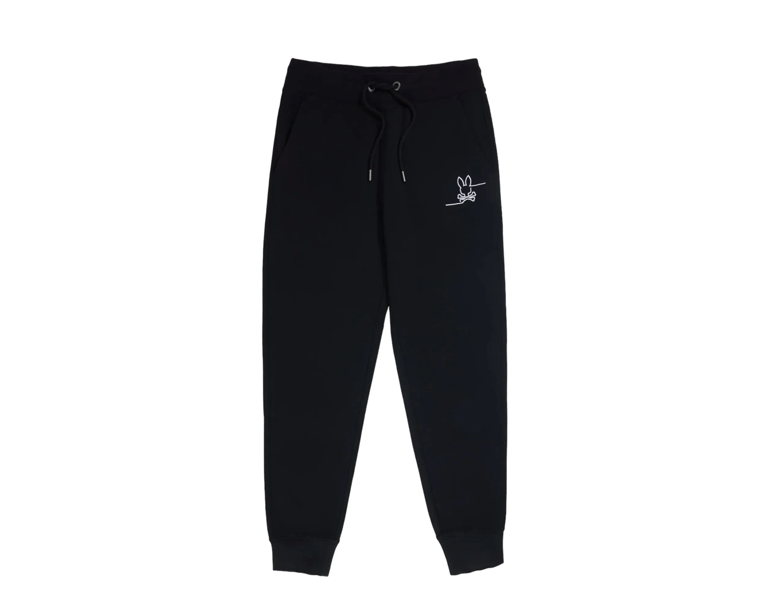 Psycho Bunny Men's Chester Embroidered Sweatpants Black B6P359Z1FT-BLK