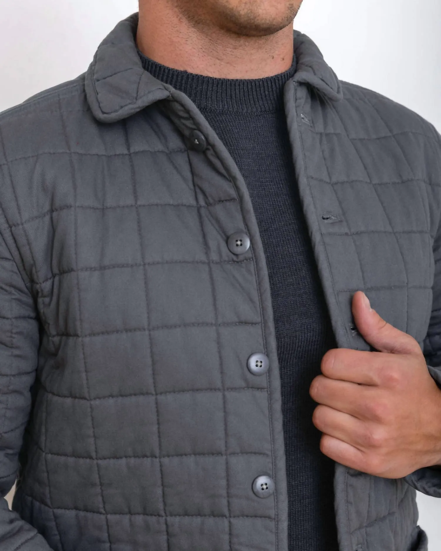 Quilted Kite Jacket In Ink