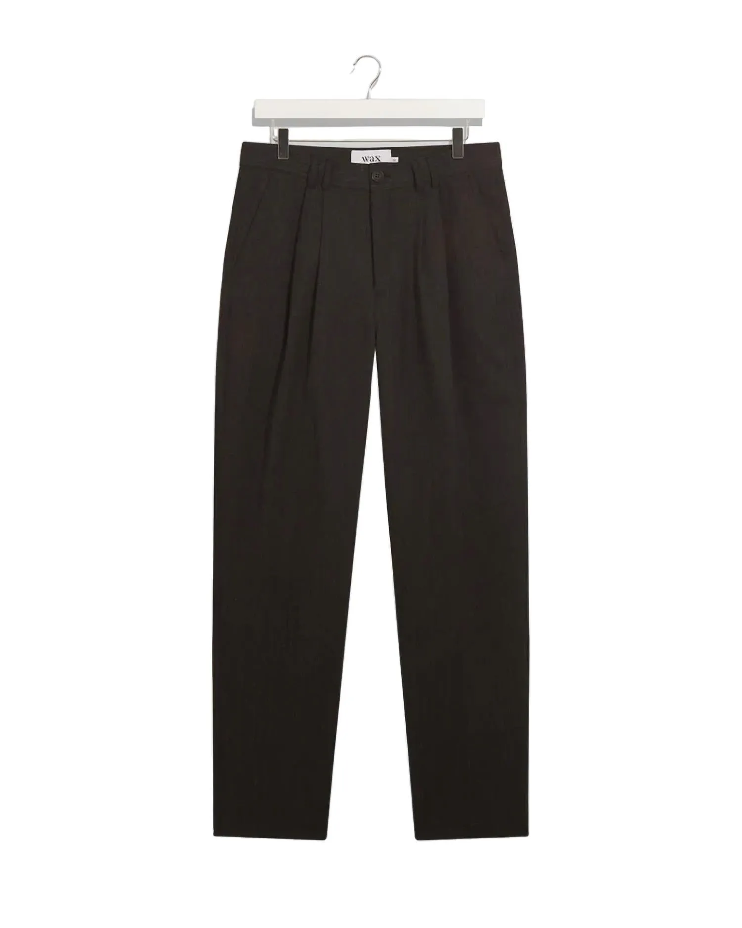 Raleigh Pleat Trouser In Charcoal