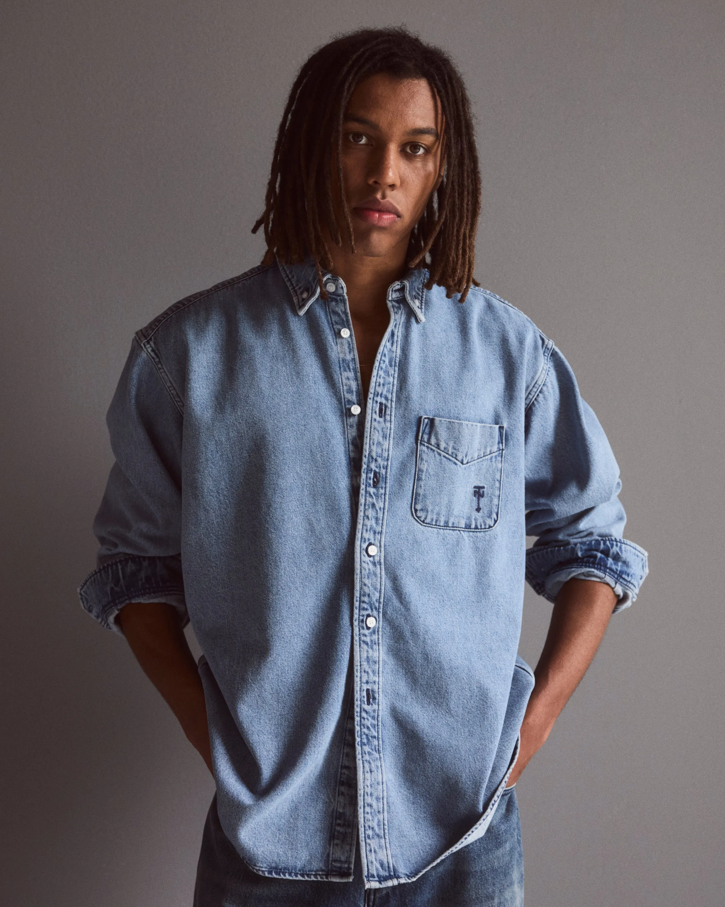 Ralph Oversized Shirt Glacier