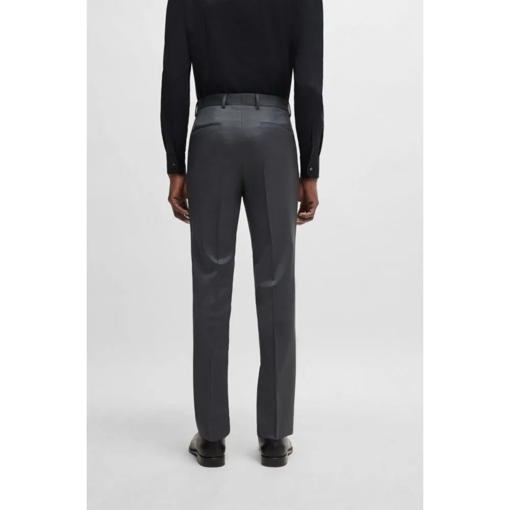 Regular-fit trousers in wool serge