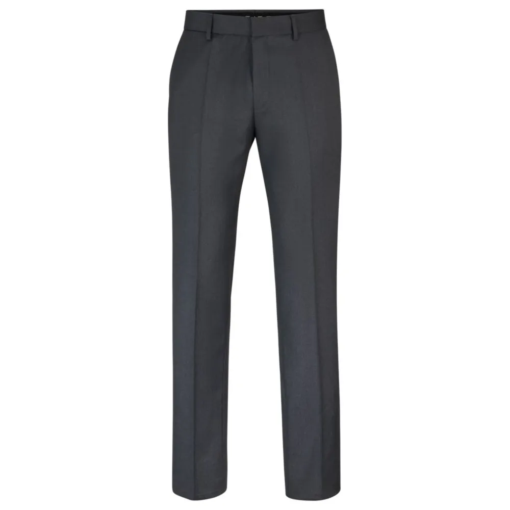 Regular-fit trousers in wool serge