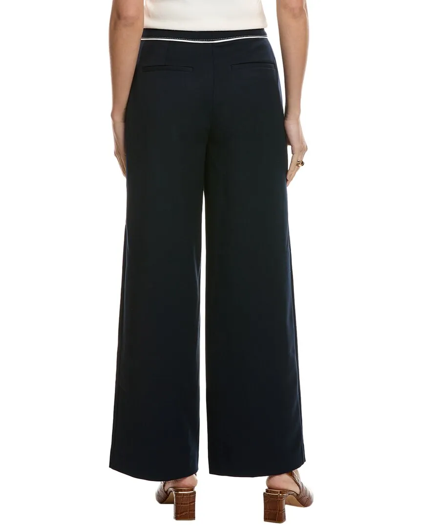 Reiss Oriel Side Stitch Wide Leg Pant