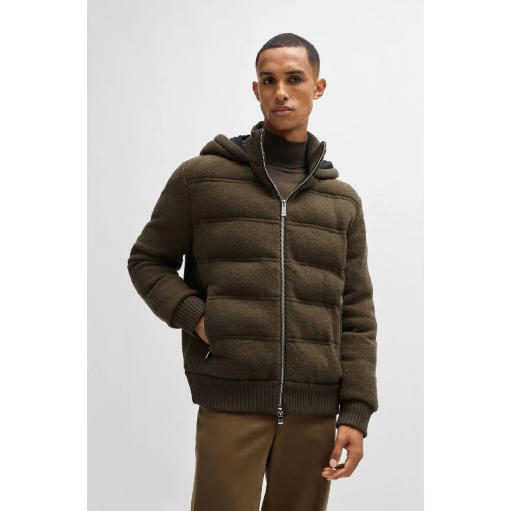 Relaxed-fit wool jacket with Double B monogram