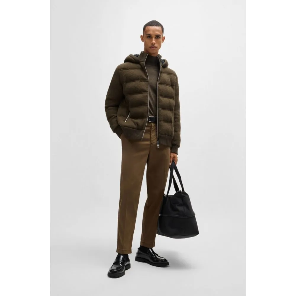 Relaxed-fit wool jacket with Double B monogram