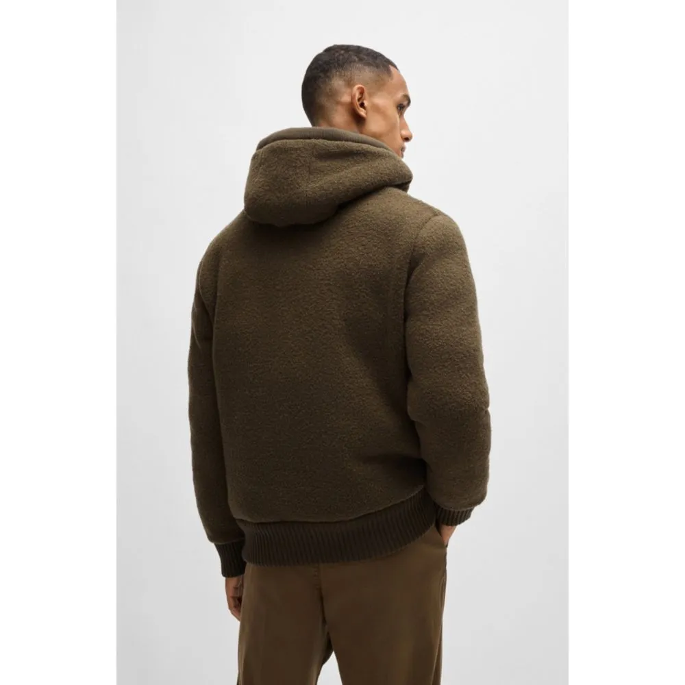 Relaxed-fit wool jacket with Double B monogram
