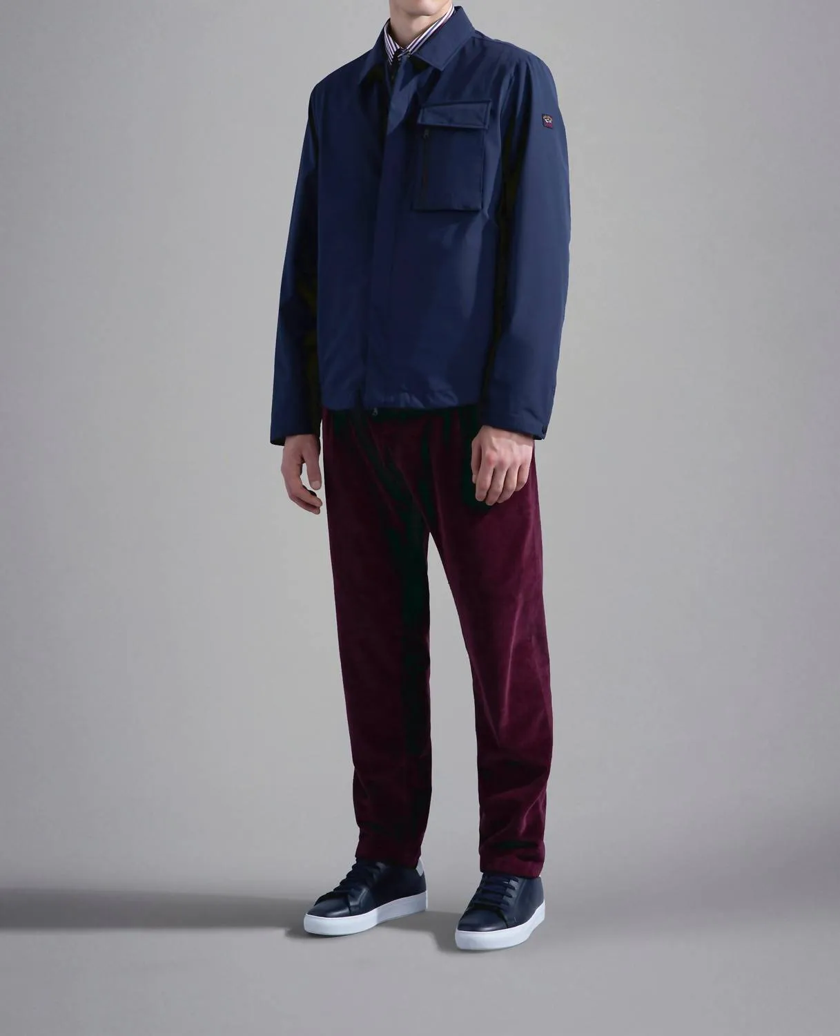 Save The Sea Re 4X4 Stretch Typhoon Shacket In Navy