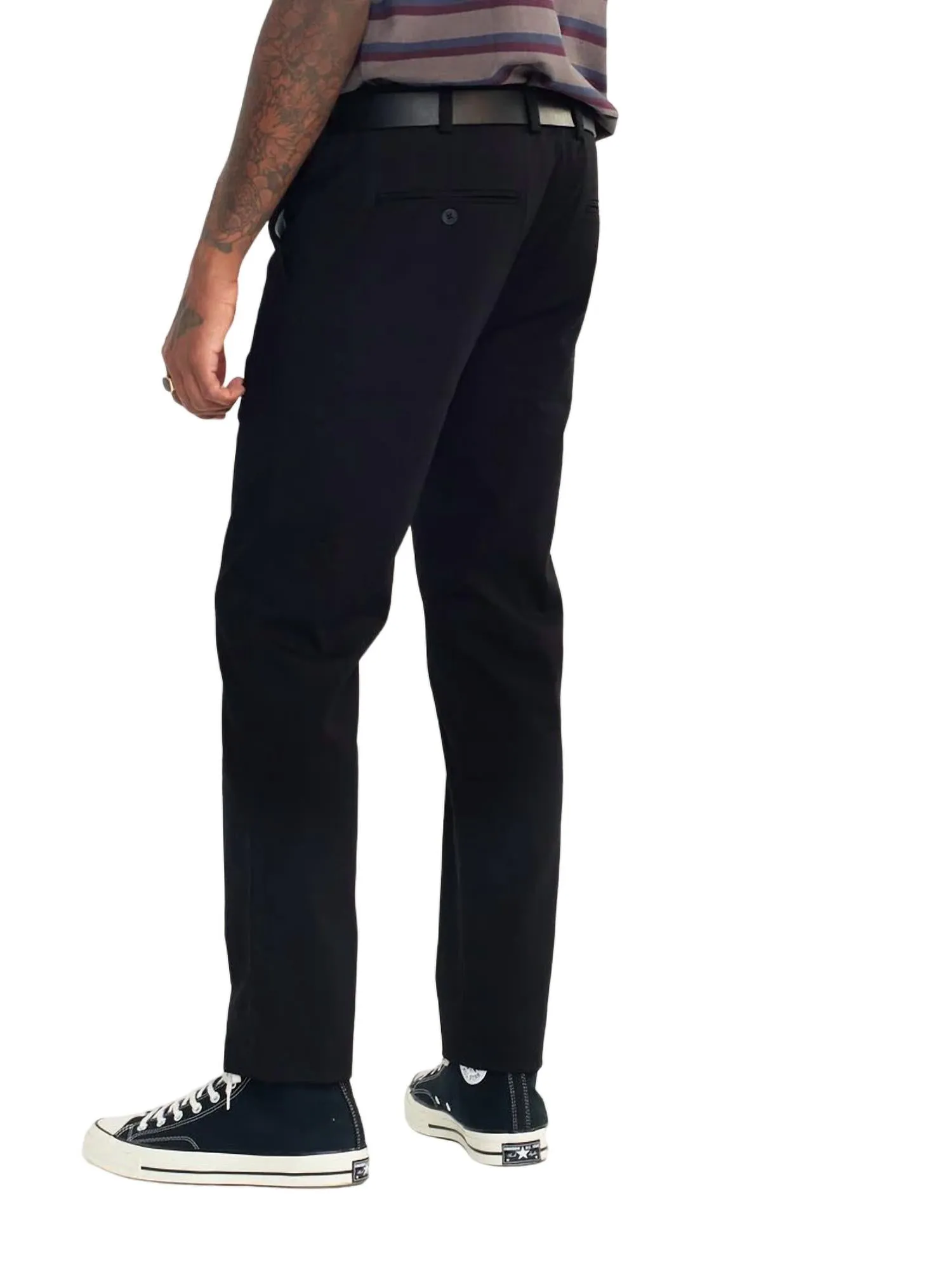 Skye Cotton Twill Trouser In Black