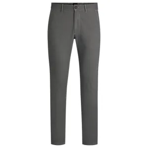Slim-fit chinos in structured comfort-stretch cotton