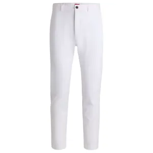 Slim-fit trousers in stretch-cotton gabardine