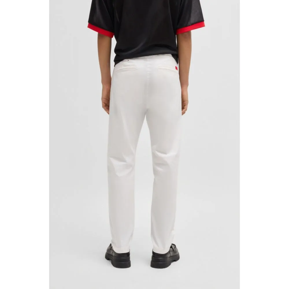 Slim-fit trousers in stretch-cotton gabardine