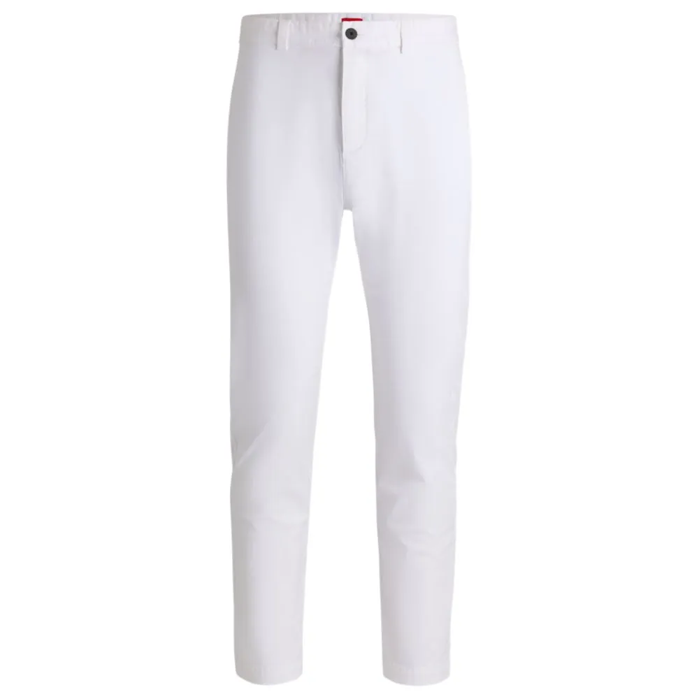Slim-fit trousers in stretch-cotton gabardine