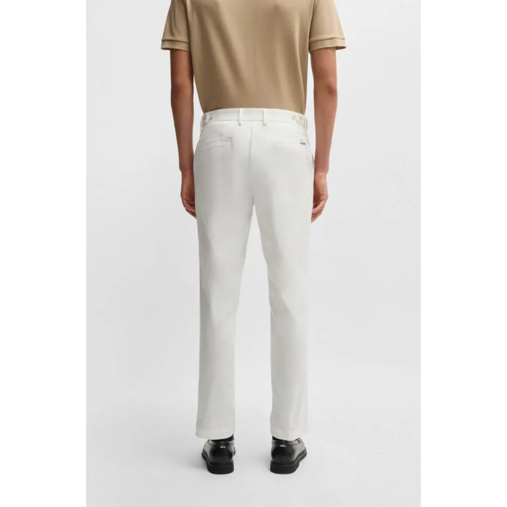 Slim-fit trousers in washable stretch cotton