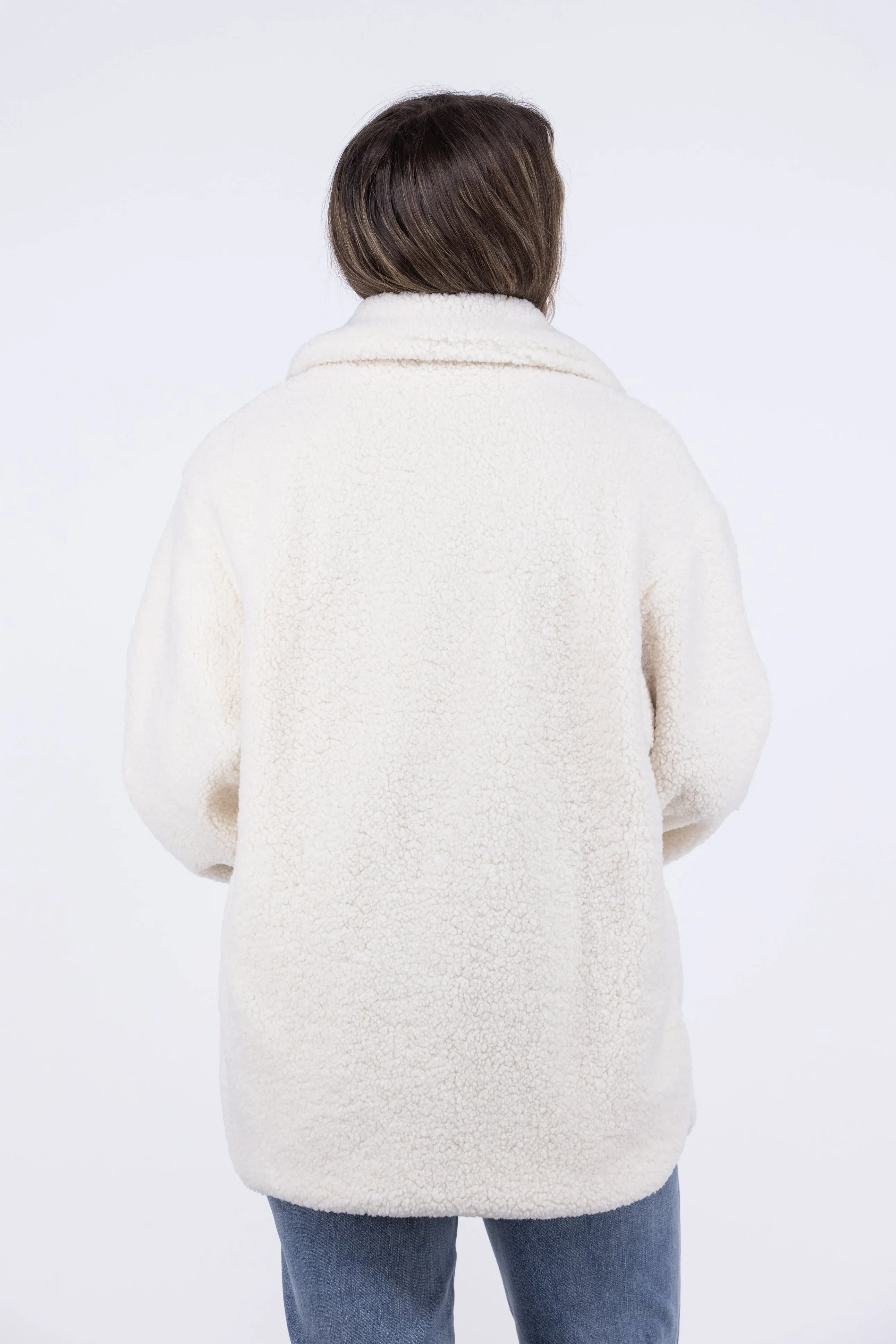 Stunning Addition Women's Reversible Sherpa Jacket