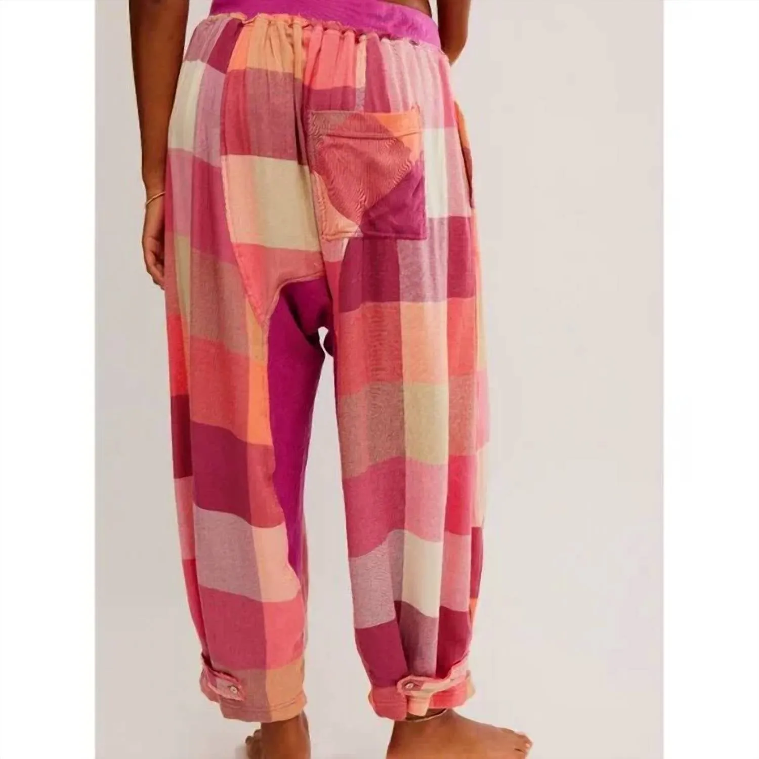 Sugar Cookie Flannel Pant In Warm Combo
