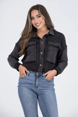Super Stunner Women's French Terry Shacket