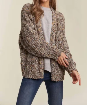 Sweater Cardigan In Multi Color