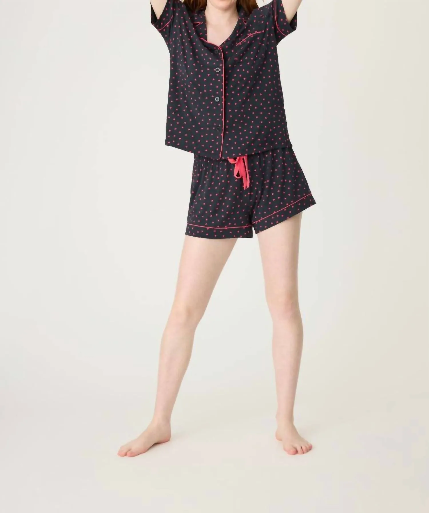 Sweet Dreams Pajama Set In Black