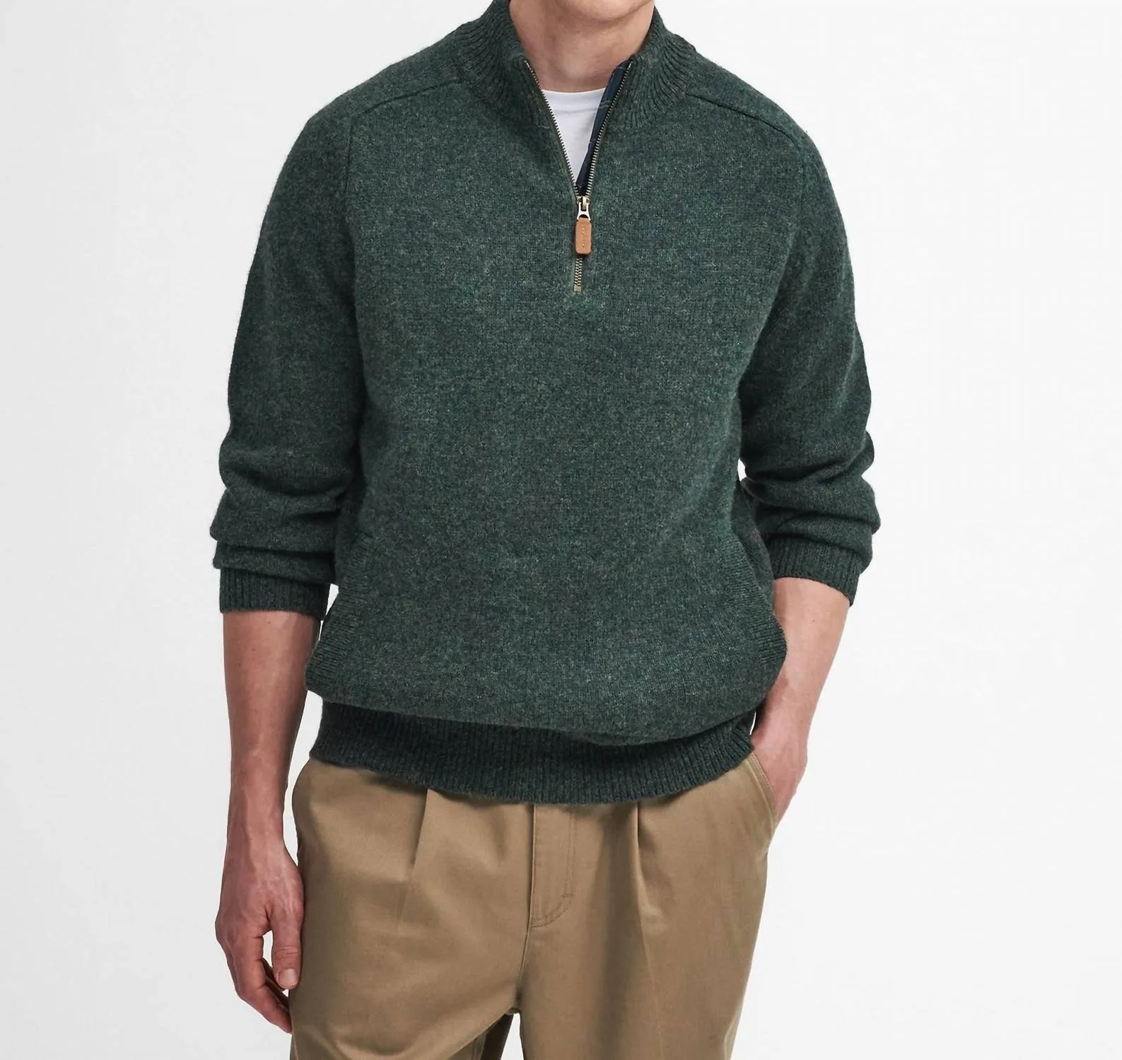 Talder Half Zip In Seaweed